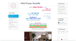 Desktop Screenshot of hno-praxis-teneriffa.com